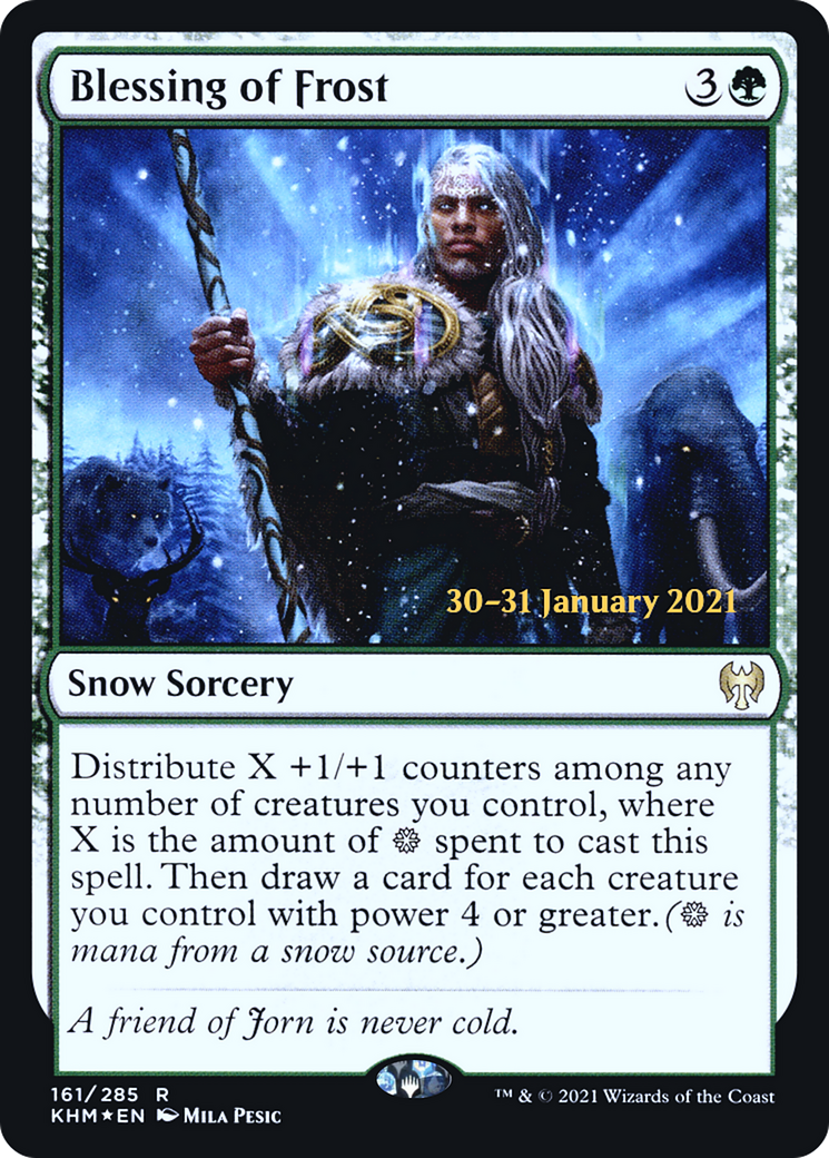 Blessing of Frost (161) (Prerelease) - Foil
