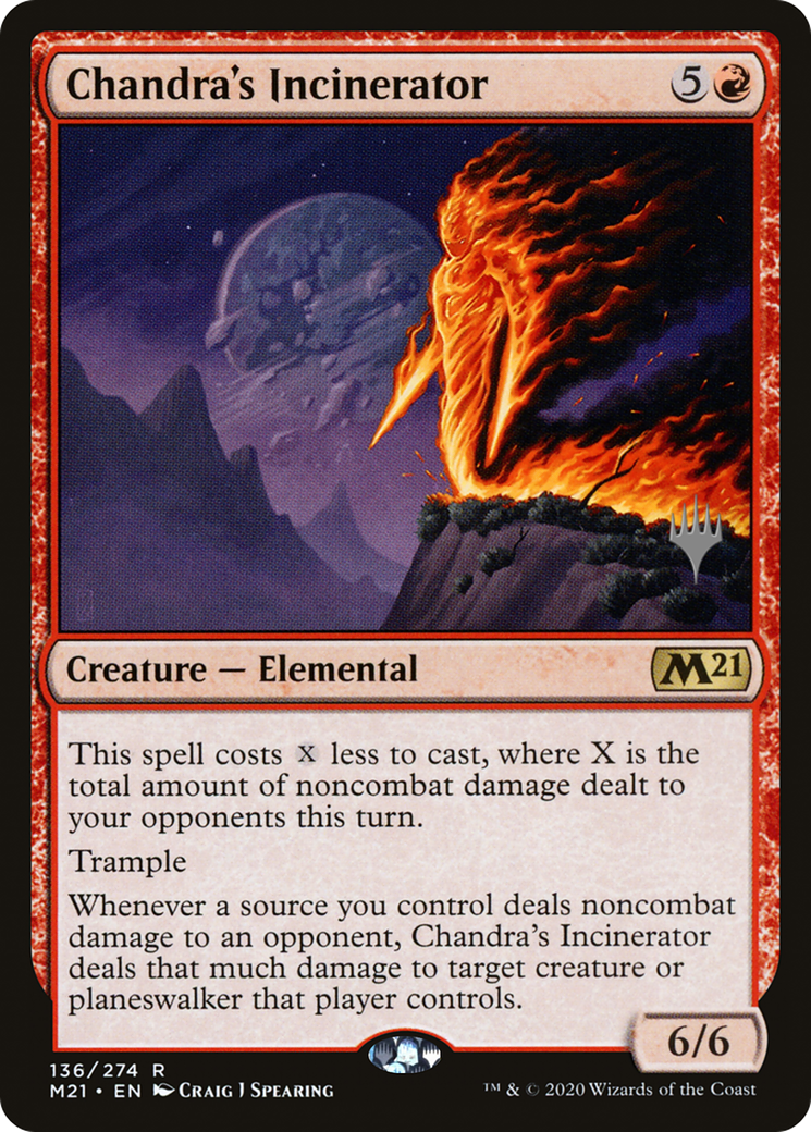 Chandra's Incinerator (136) (Promo Pack) - Foil