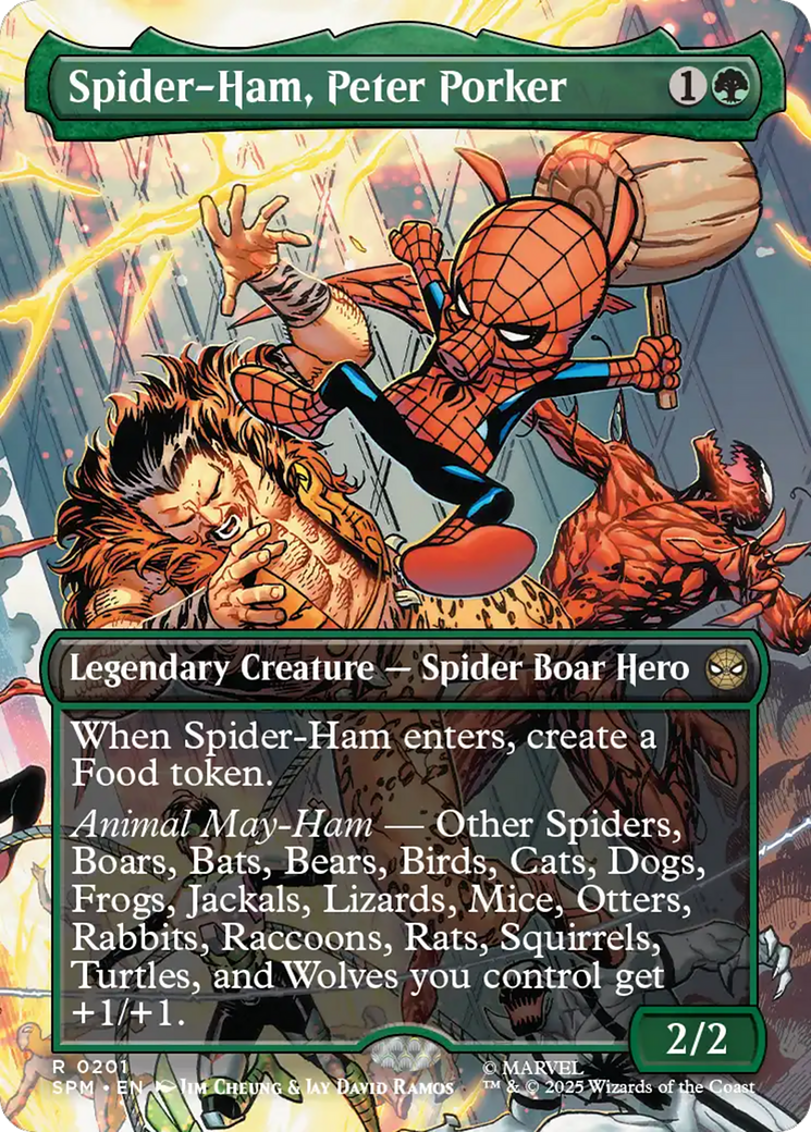 Spider-Ham, Peter Porker (0201) (Borderless) - Foil