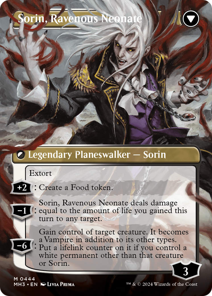 Sorin of House Markov // Sorin, Ravenous Neonate (0444) (Borderless) (MH3)
