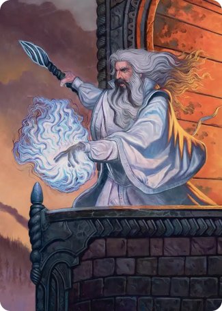 Saruman of Many Colors (35/54) Art Card (AHOB)