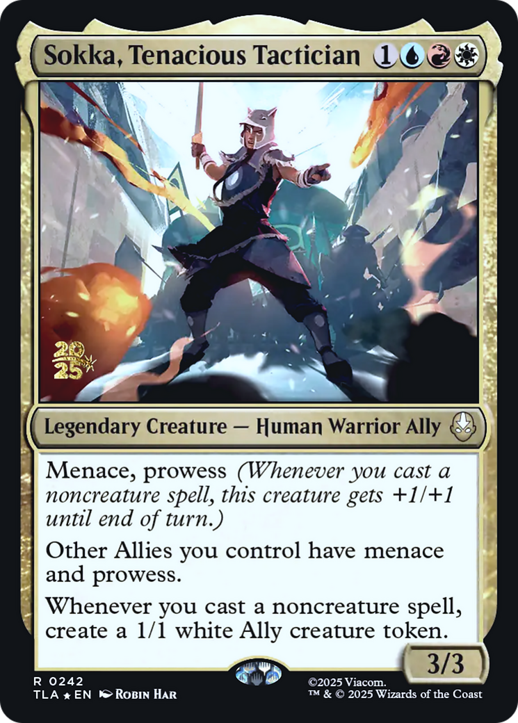 Sokka, Tenacious Tactician (0242) (Prerelease) (PTLA) - Foil