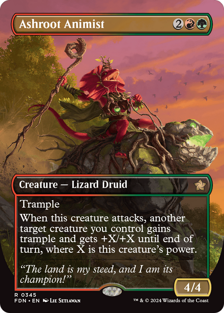 Ashroot Animist (0345) (Borderless) - Foil