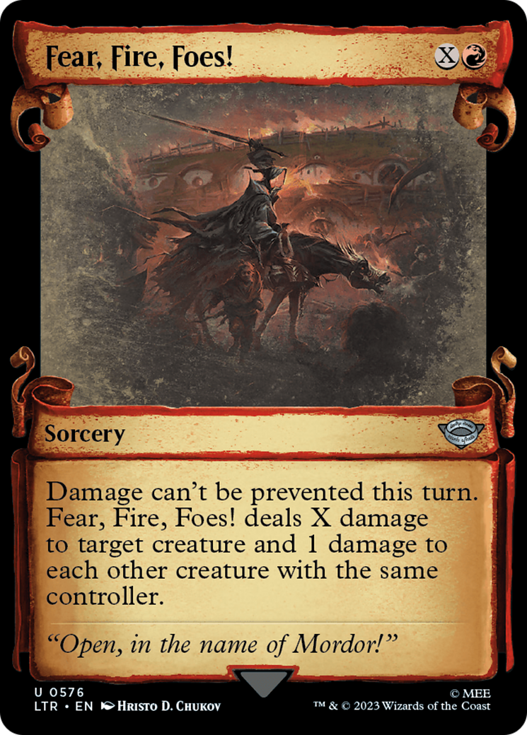 Fear, Fire, Foes! (0576) (Showcase) - Silver Foil