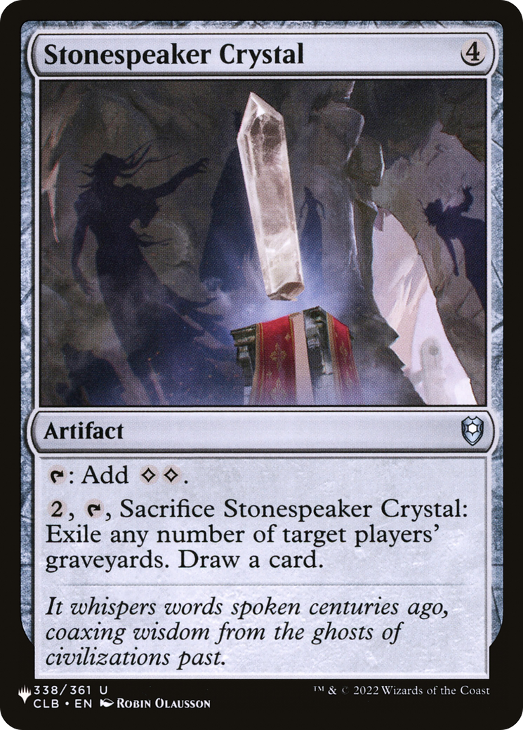 Stonespeaker Crystal (CLB-338) (PLST)