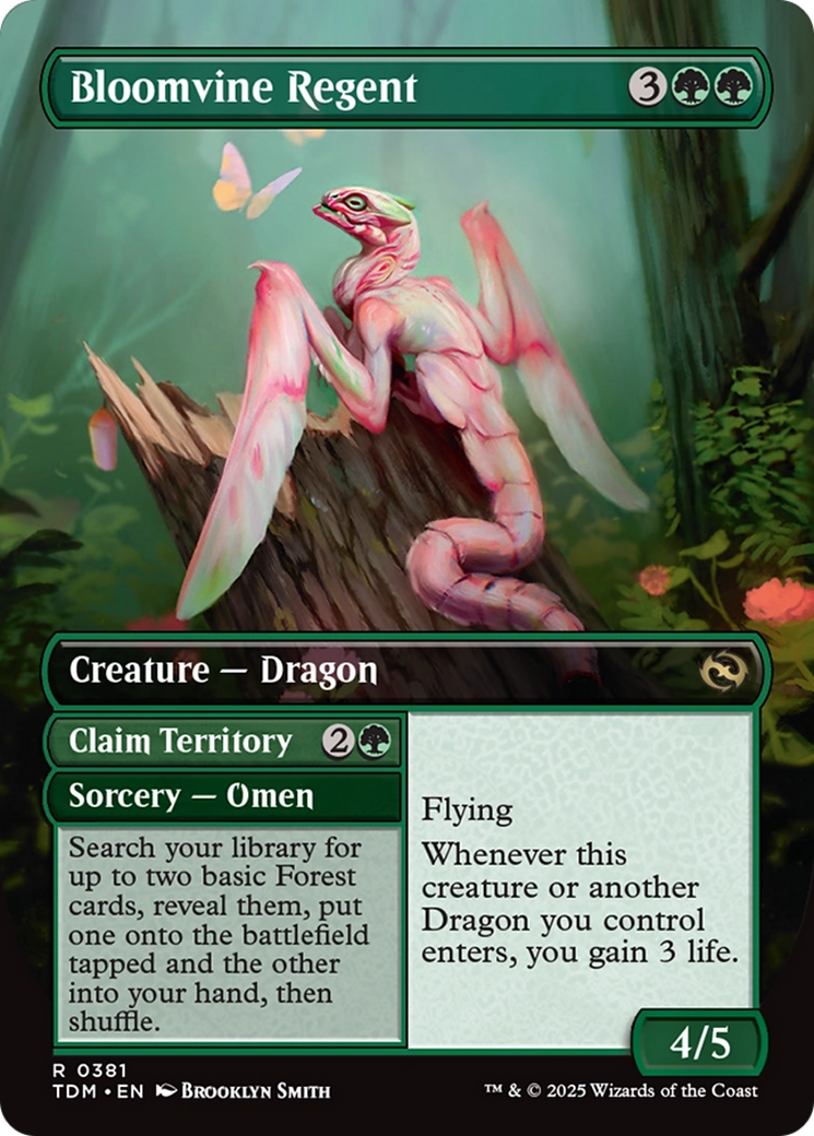 Bloomvine Regent // Claim Territory (0381) (Borderless) (Reversible) (TDM)