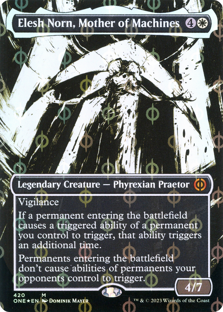 Elesh Norn, Mother of Machines (420) (Borderless) - Compleat Foil