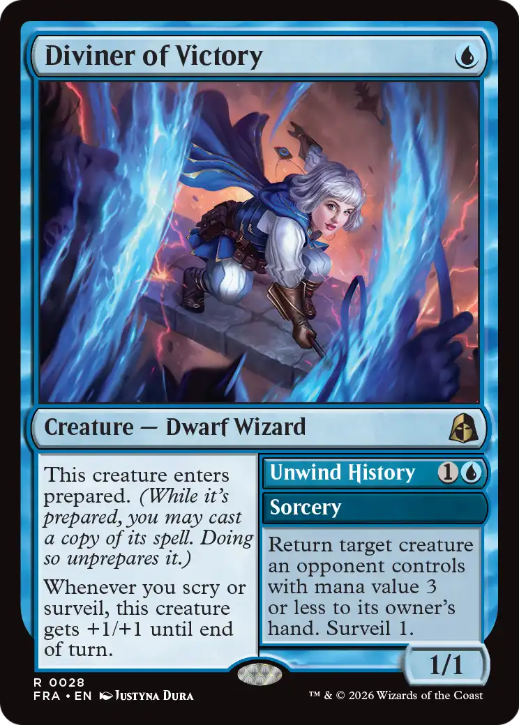Diviner of Victory // Unwind History (FRA) - Foil