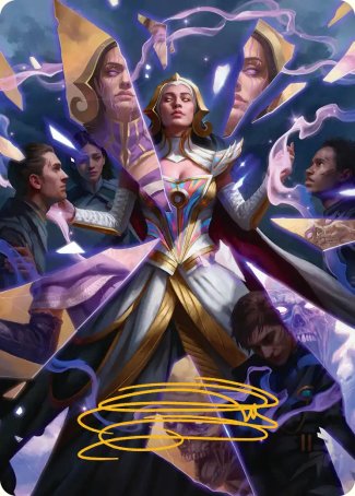 Return to the Light Realms (35/54) Art Card (FRA) - Gold-Stamped Signature
