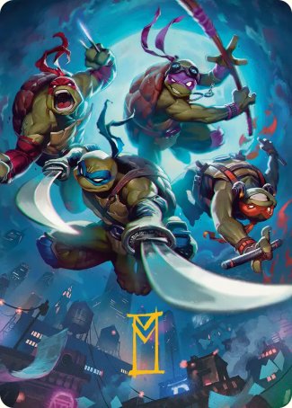 Heroes in a Half Shell (41/54) Art Card (ATMT) - Gold-Stamped Signature