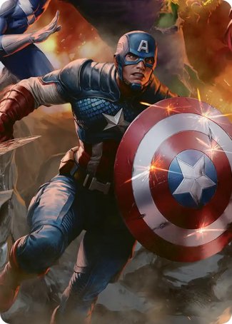 Captain America, Unbowed (5/12) Art Card (AMSH)