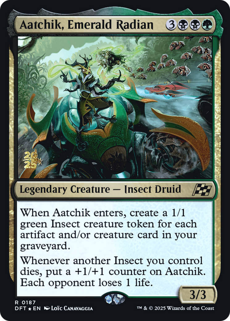 Aatchik, Emerald Radian (0187) (Prerelease) - Foil