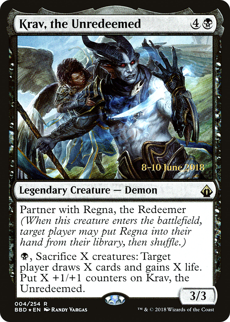 Krav, the Unredeemed (004) (Prerelease) - Foil