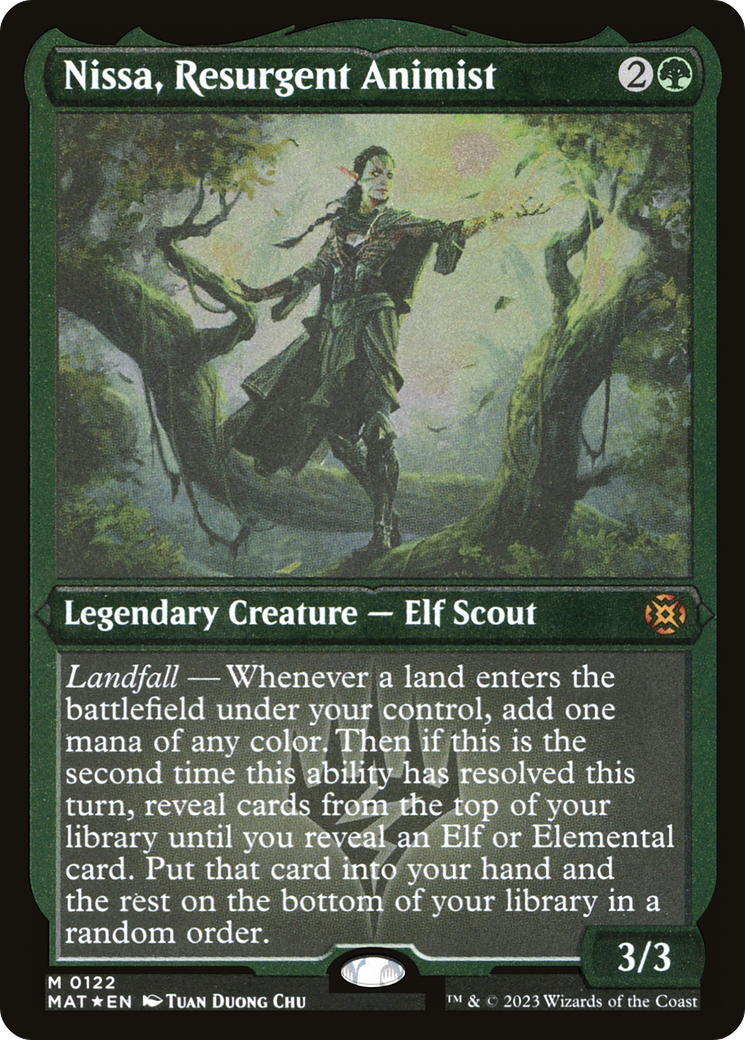 Nissa, Resurgent Animist (0122) - Foil Etched