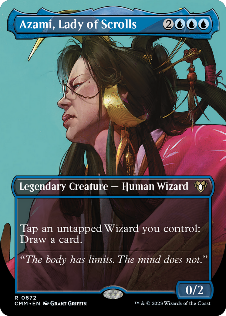 Azami, Lady of Scrolls (0672) (Borderless) - Foil