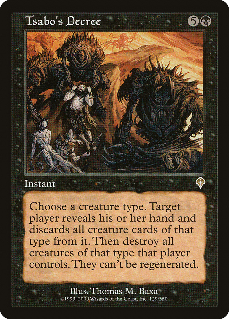 Tsabo's Decree - Foil