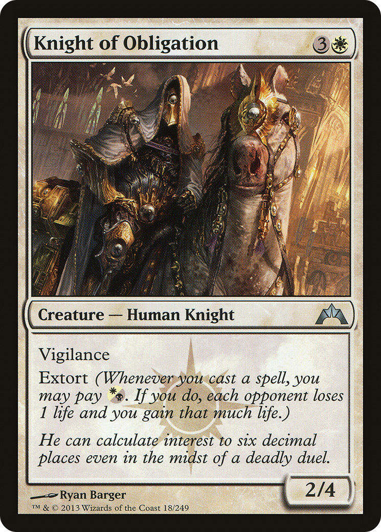 Knight of Obligation - Foil