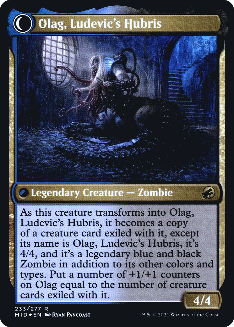 Ludevic, Necrogenius // Olag, Ludevic's Hubris (233) (Prerelease) (PMID) - Foil