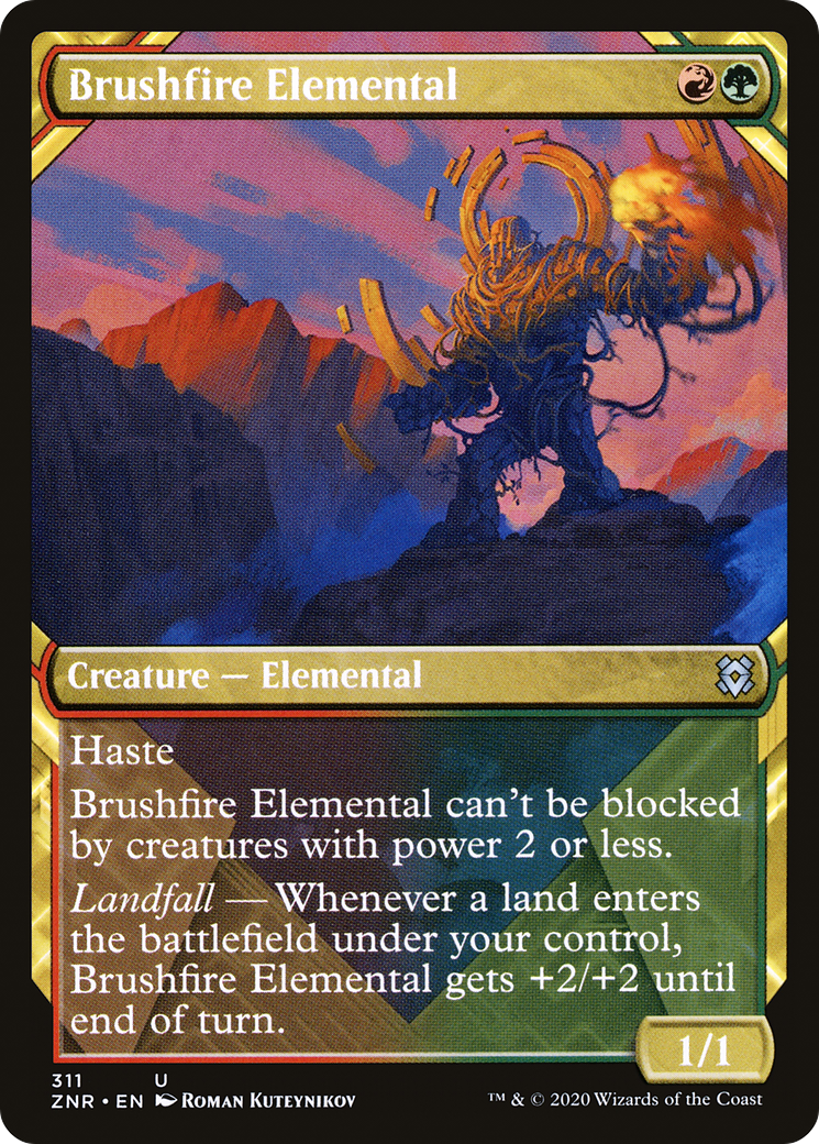 Brushfire Elemental (311) (Showcase) - Foil