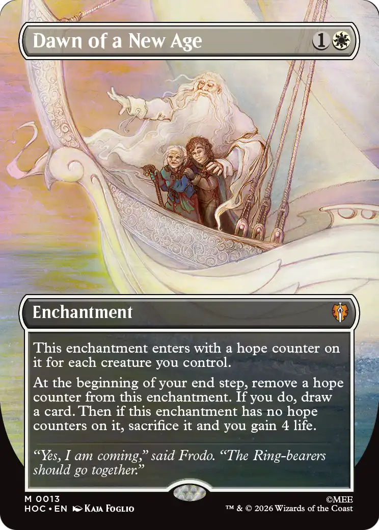 Dawn of a New Age (0013) (Borderless) (HOC) - Foil