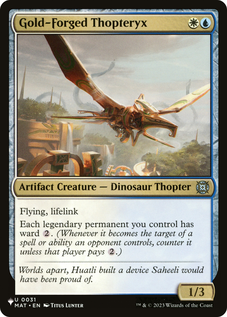 Gold-Forged Thopteryx (MAT-31) (PLST)