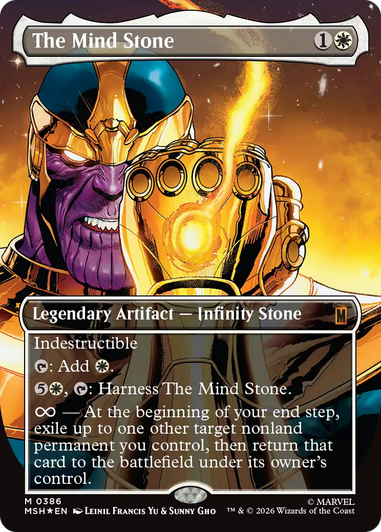 The Mind Stone (0386) (Borderless) (MSH) - Foil