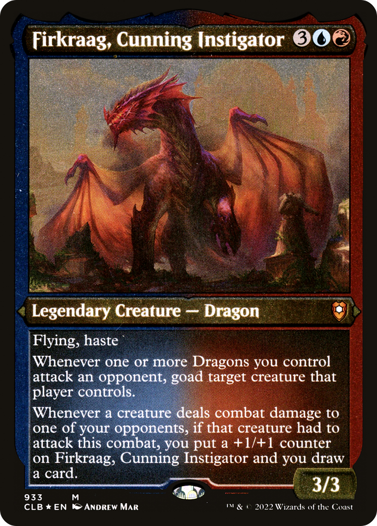 Firkraag, Cunning Instigator (933) (Display Commander) (Thick Stock) - Foil Etched
