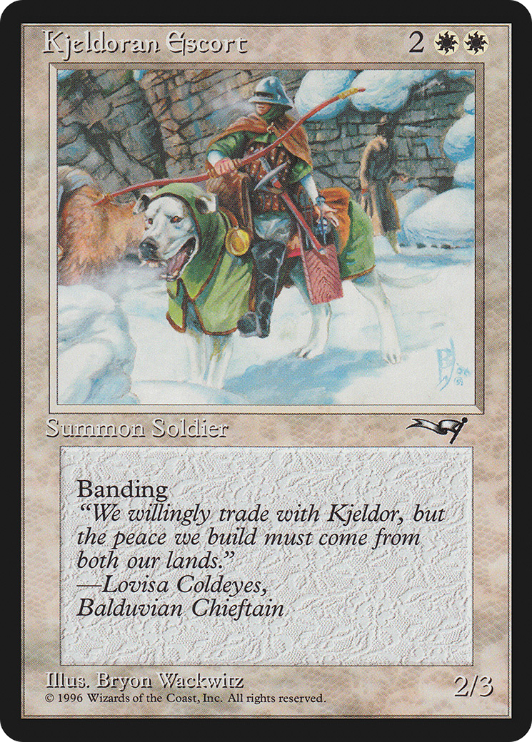 Kjeldoran Escort (Green Blanket)