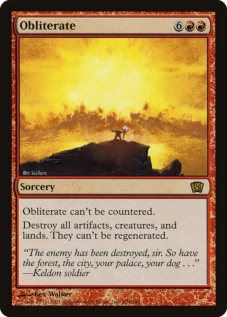 Obliterate - Foil