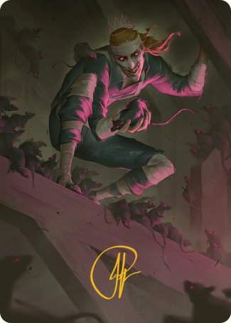 Rat King, the Chaosbringer (53/54) Art Card (ATMT) - Gold-Stamped Signature