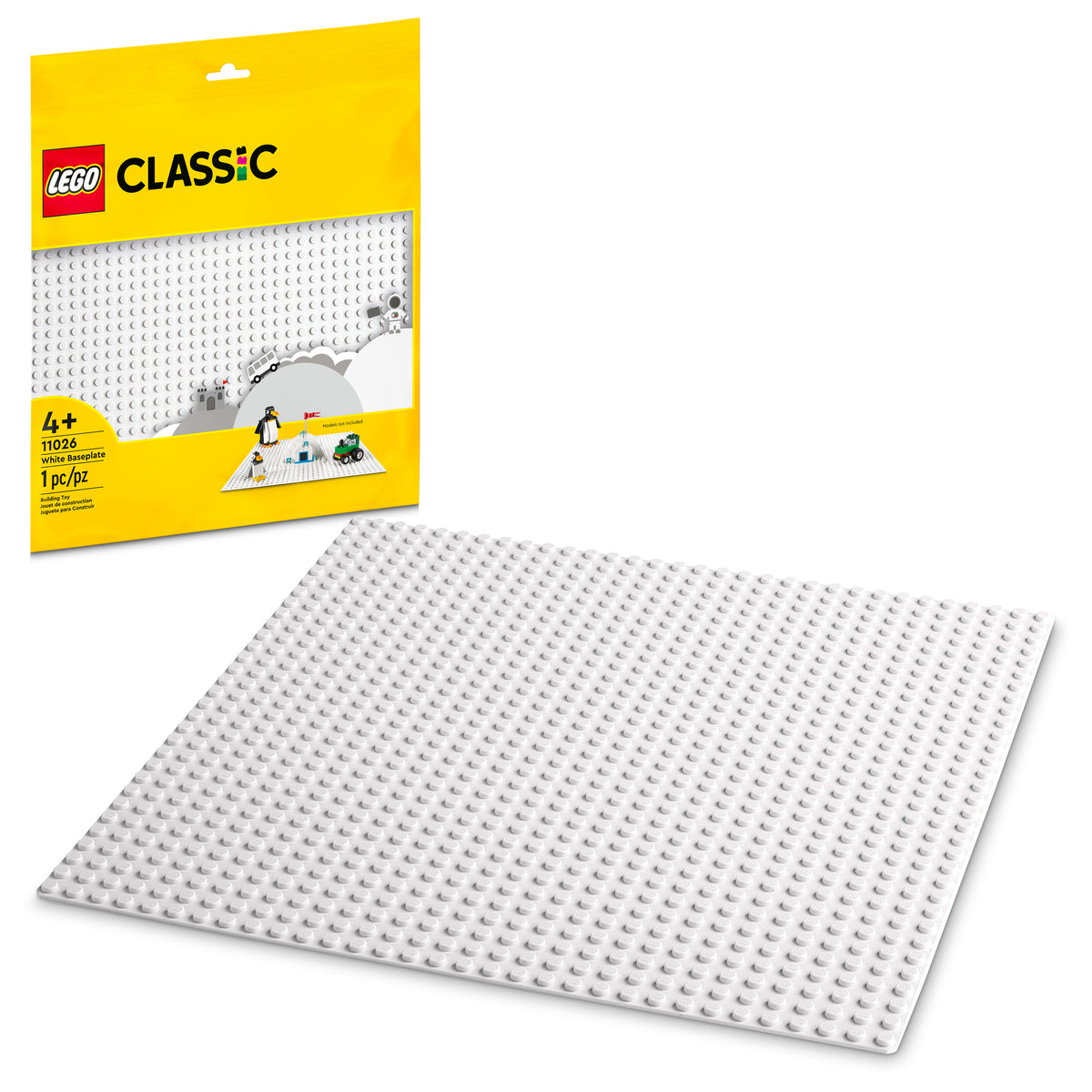 LEGO Pieces - White Baseplate