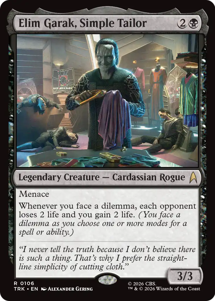 Elim Garak, Simple Tailor (TRK)