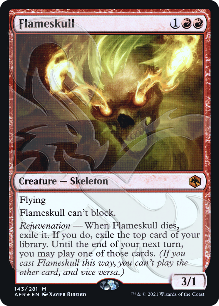 Flameskull (143) (Ampersand) - Foil