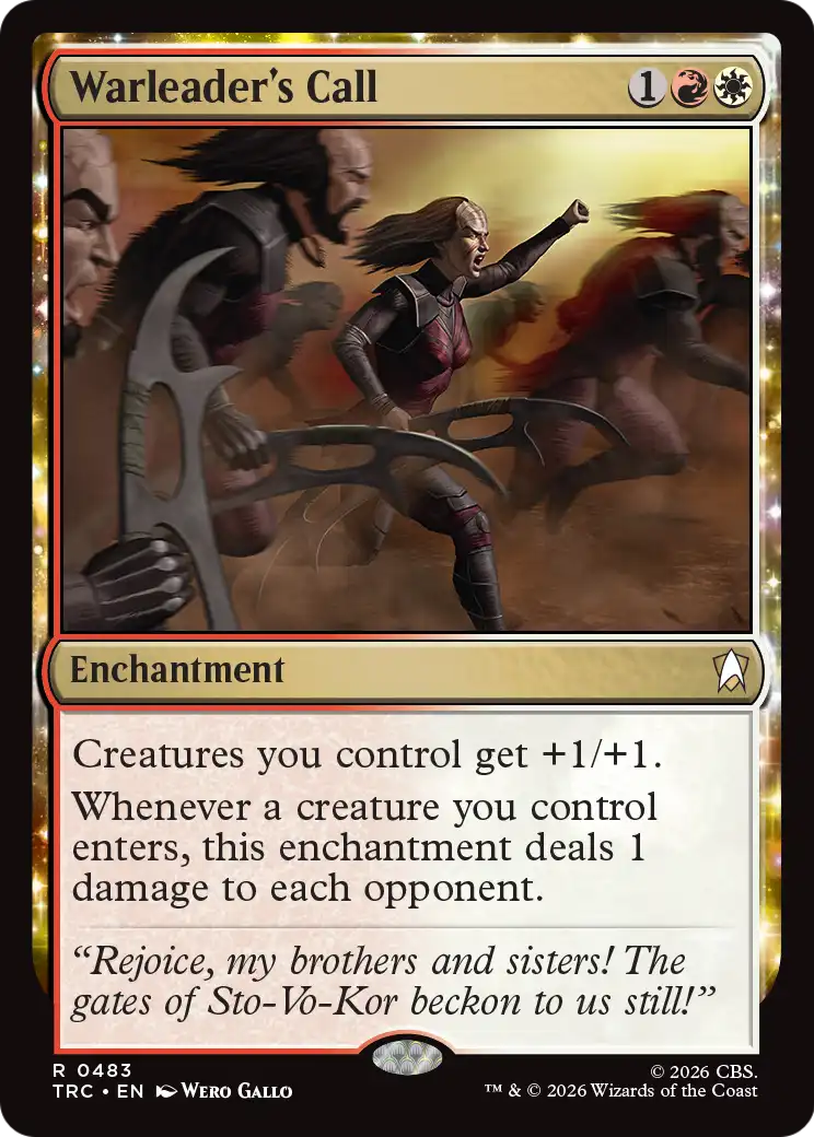 Warleader's Call (0483) (TRC) - Surge Foil