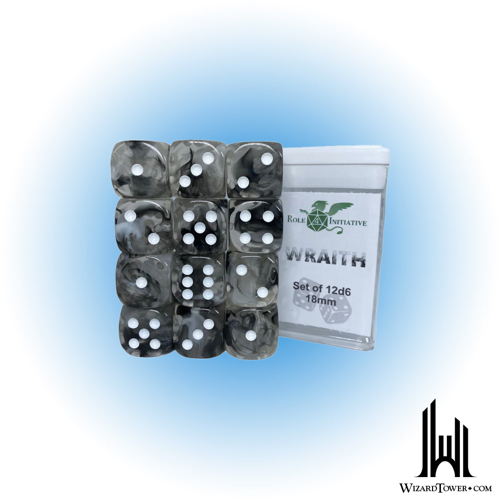 Dice Set - Diffusion Wraith 18mm d6 12ct