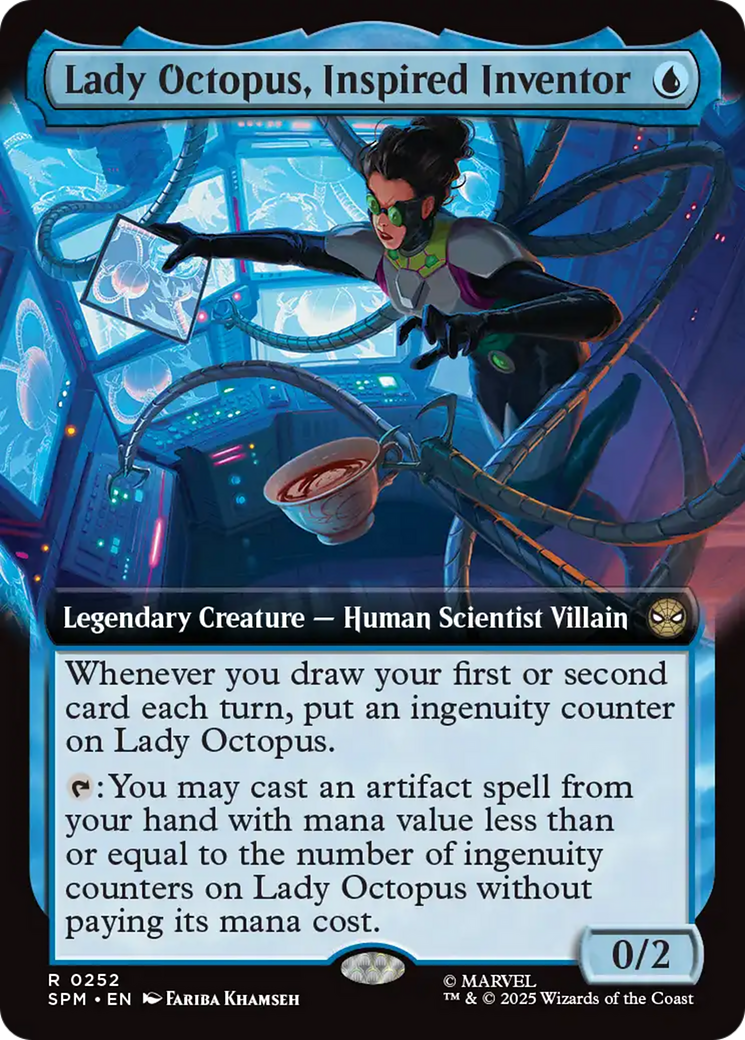 Lady Octopus, Inspired Inventor (0252) (Extended Art)