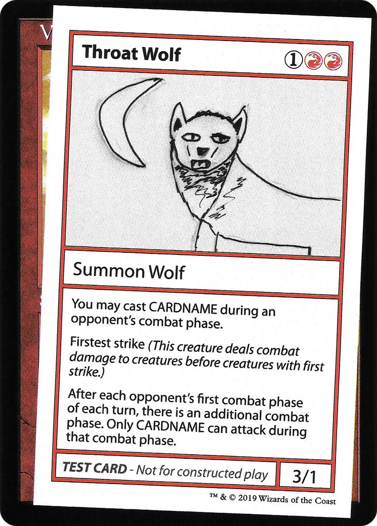 Throat Wolf (No PW Symbol)