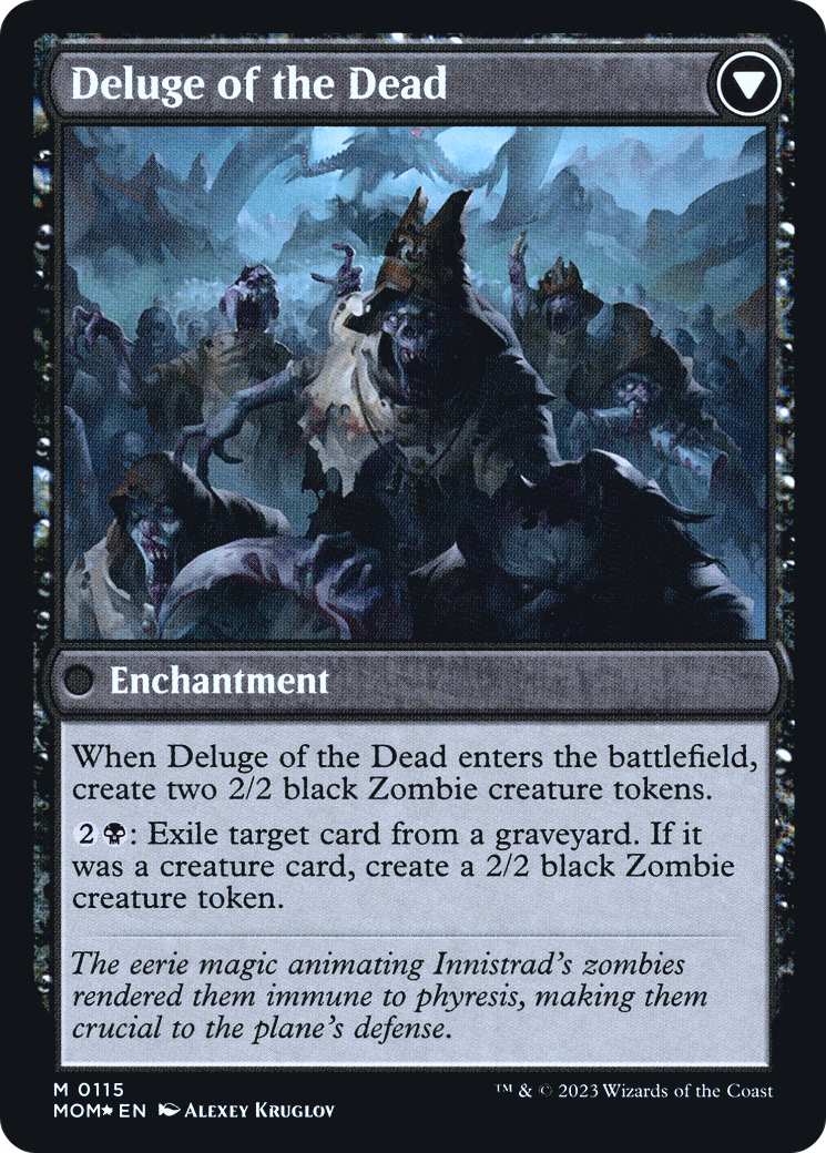 Invasion of Innistrad // Deluge of the Dead (0115) (Prerelease) (PMOM) - Foil