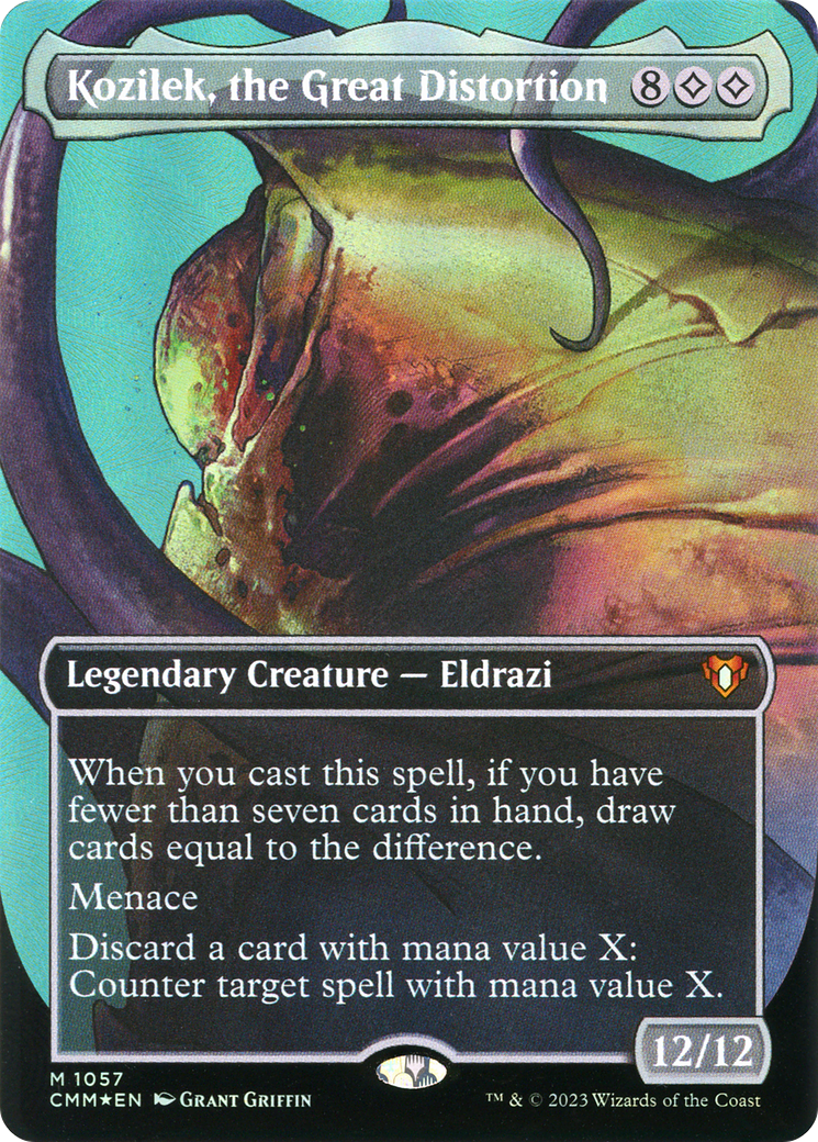 Kozilek, the Great Distortion (1057) (Borderless) - Textured Foil