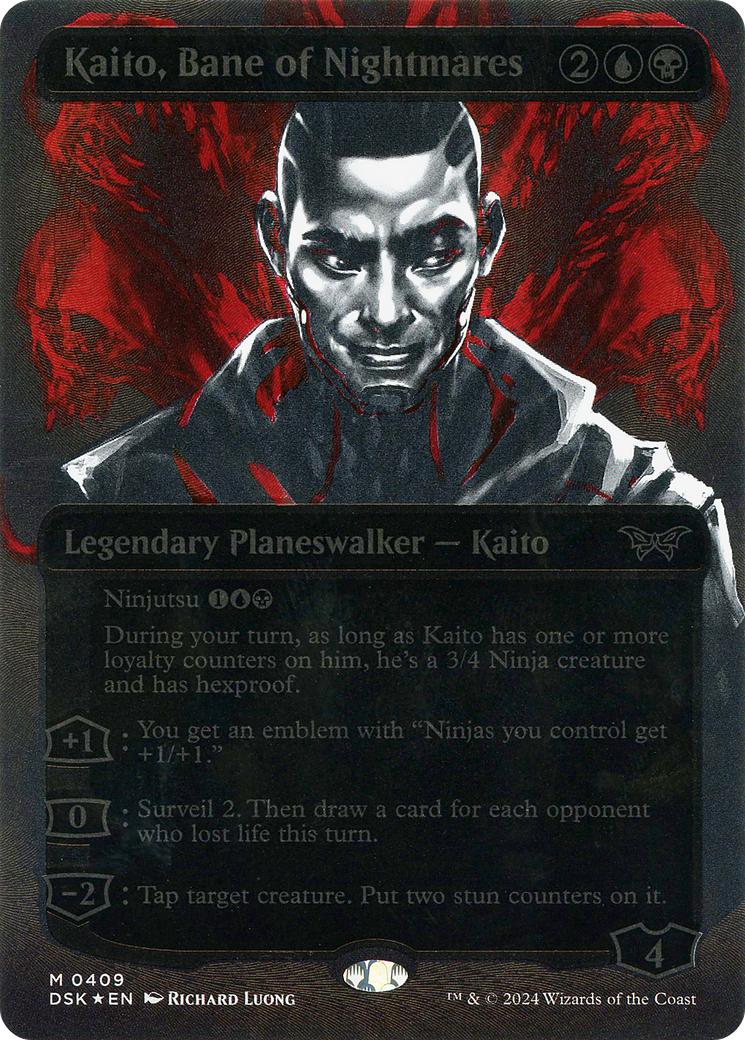 Kaito, Bane of Nightmares (0409) (Borderless) (Showcase) - Textured Foil