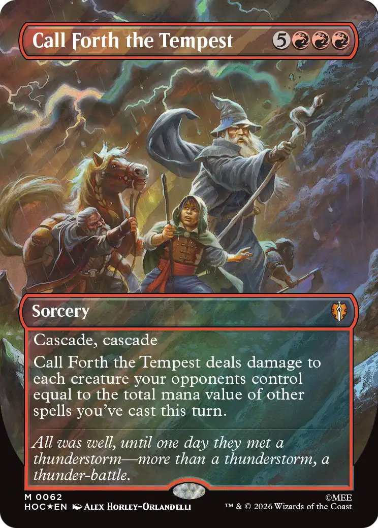 Call Forth the Tempest (0062) (Borderless) (HOC) - Surge Foil