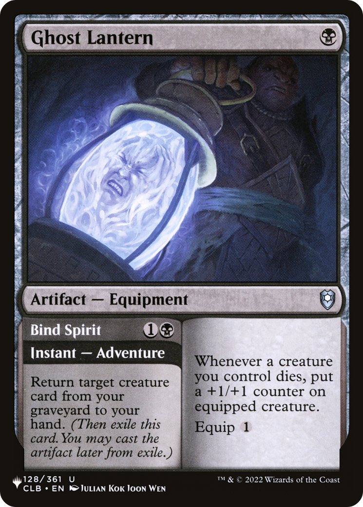 Ghost Lantern // Bind Spirit (CLB-128) (PLST)