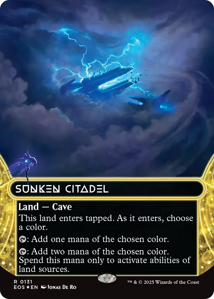 Sunken Citadel (0131) (Borderless) - Galaxy Foil