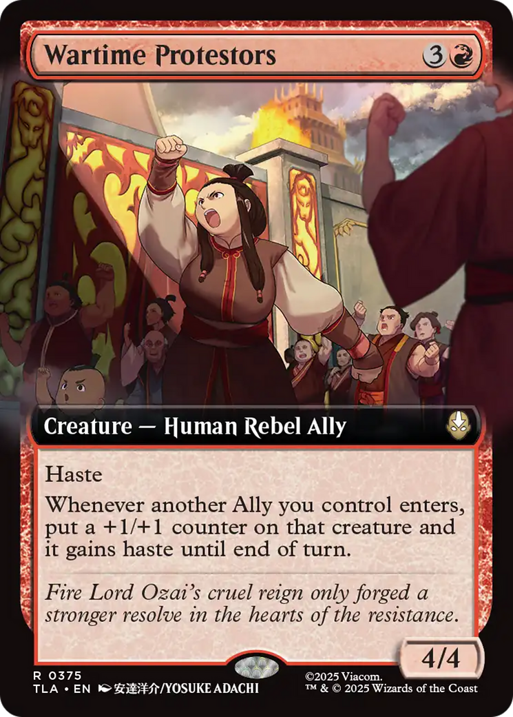 Wartime Protestors (0375) (Extended Art) - Foil tla