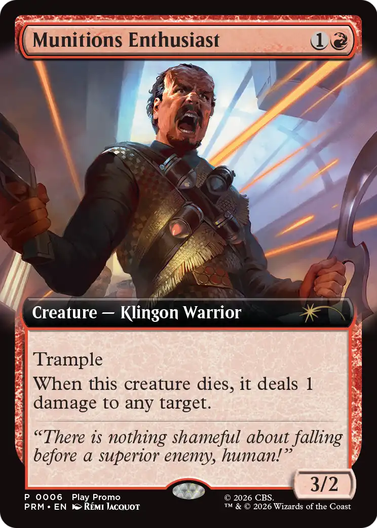 Munitions Enthusiast (0006) (Extended Art) (Play Promo) (PW26) - Foil