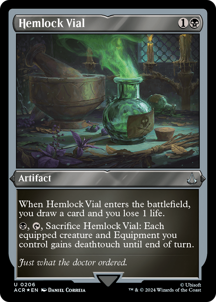 Hemlock Vial (0206) - Foil Etched