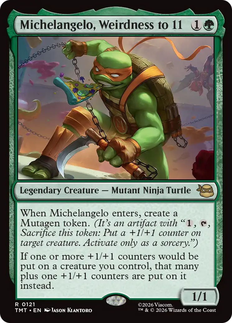 Michelangelo, Weirdness to 11 (TMT) - Foil