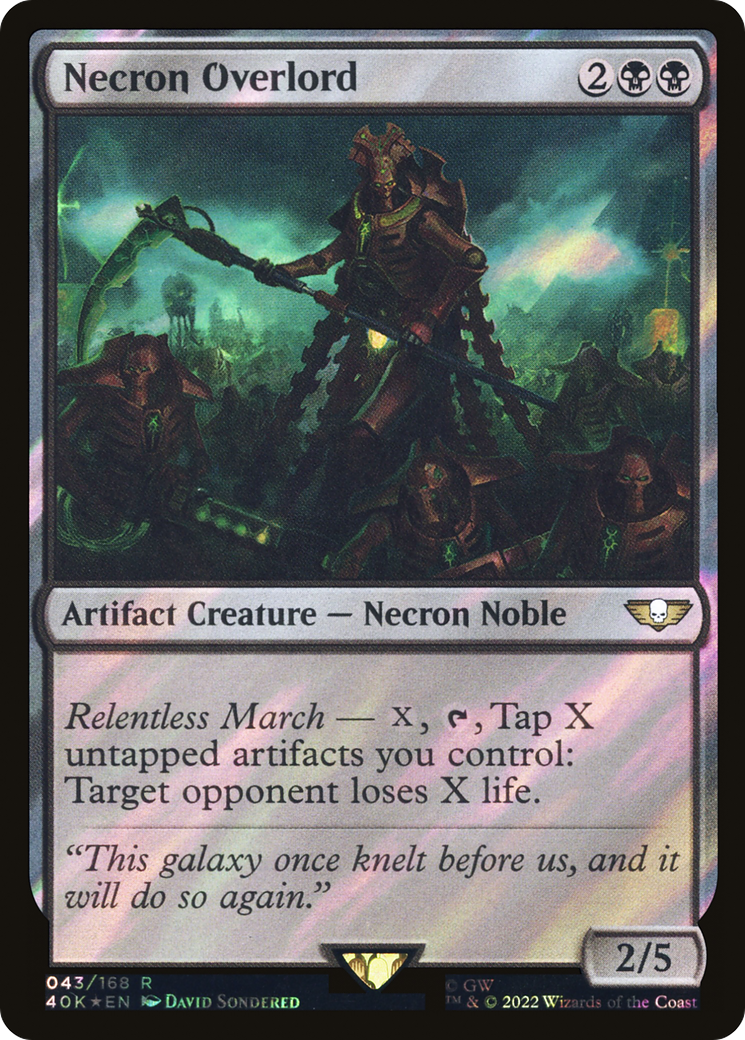 Necron Overlord - Surge Foil