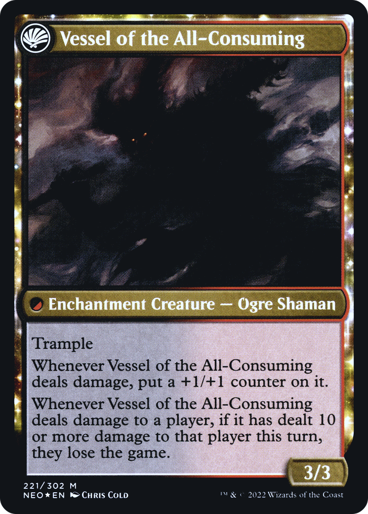 Hidetsugu Consumes All // Vessel of the All-Consuming (221) (Prerelease) (PNEO) - Foil