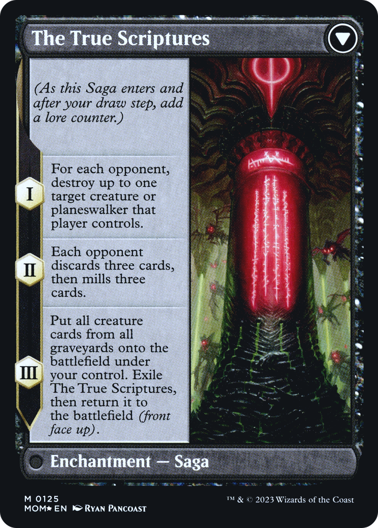 Sheoldred // The True Scriptures (0125) (Prerelease) (PMOM) - Foil